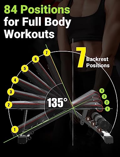 Black Adjustable Weight Bench L36271
