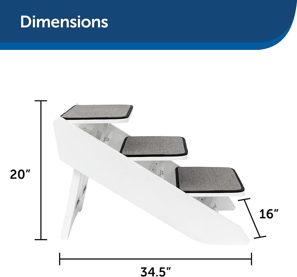 Foldable Nonslip Pet Ramp with Stairs V413331