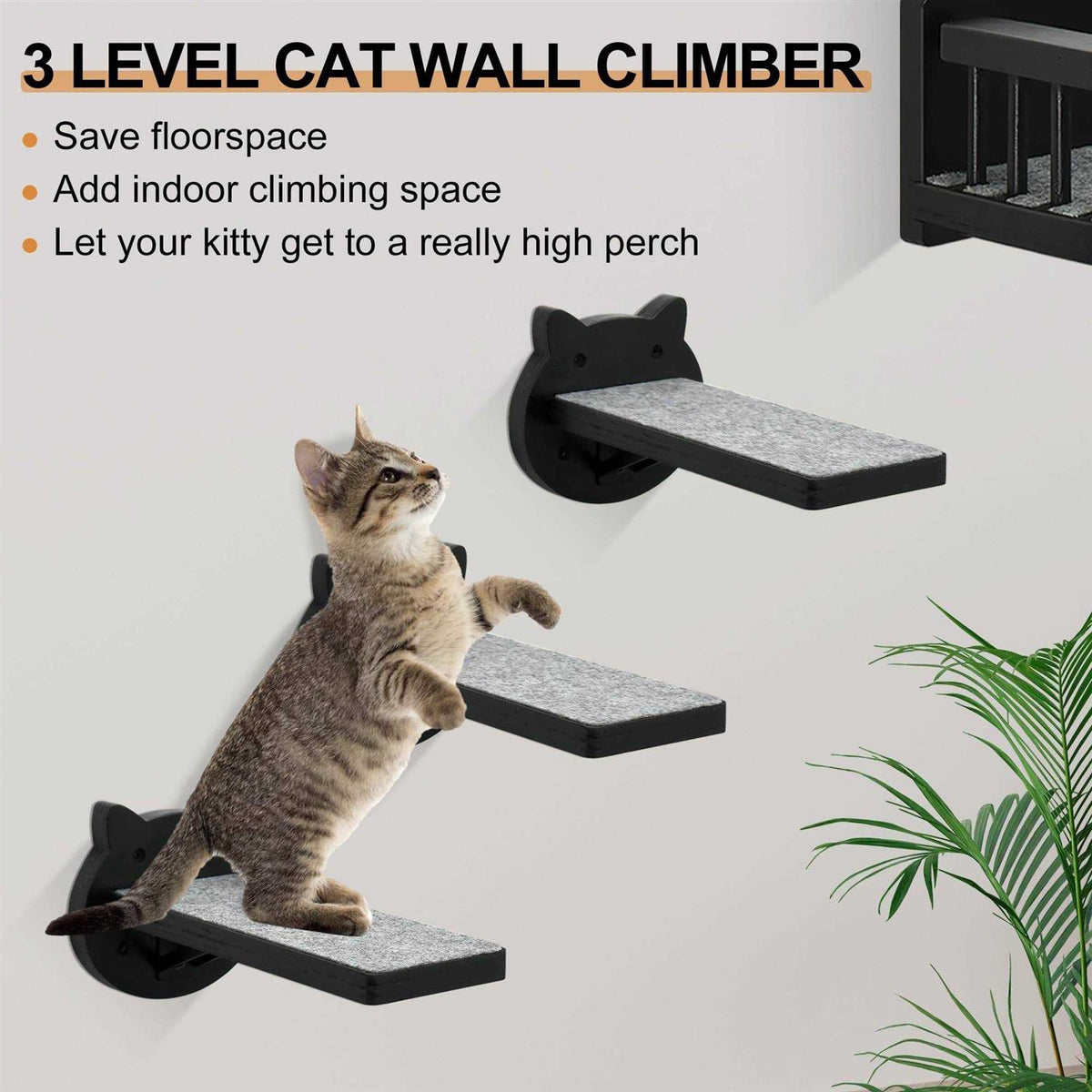 Cat Wall Shelves with 3 Steps C509496