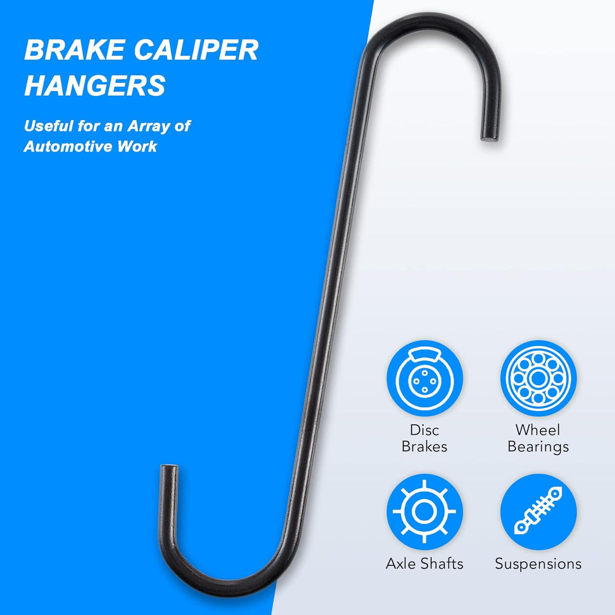 23pc Pneumatic Brake Caliper Compression Tool with 22 Disc Adapters and 2 Caliper Hangers J14343