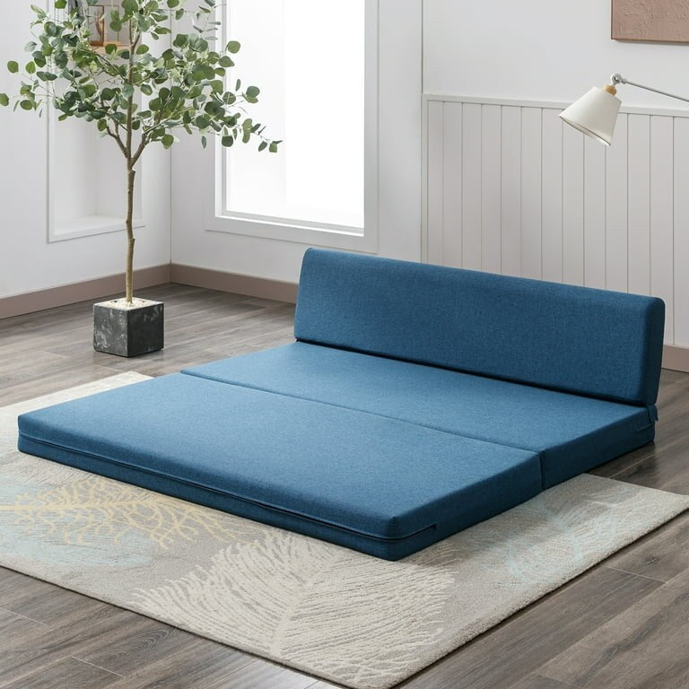 Blue Folding Sofa Bed O637