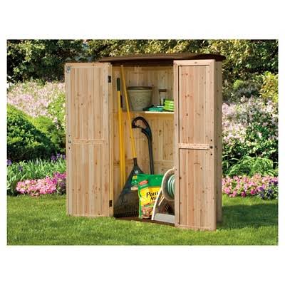 Wood/Resin Vertical Shed N88823