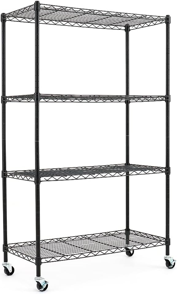 5-Shelf Adjustable Carbon Steel Wire Shelving Unit A3507