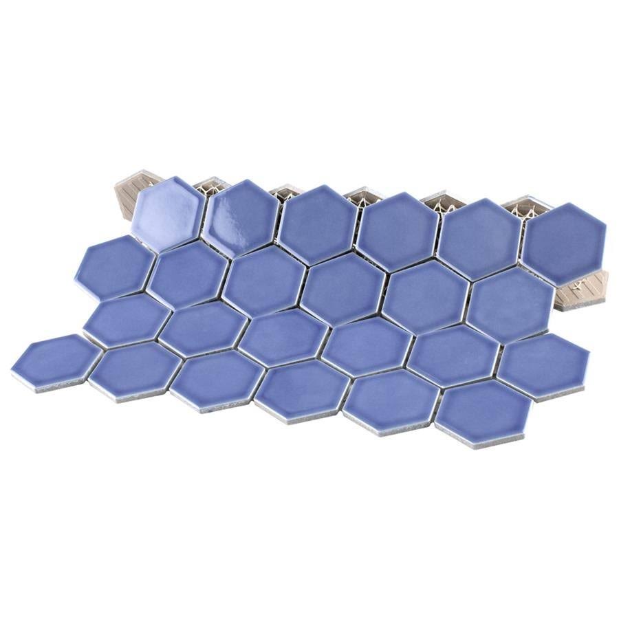 Periwinkle Porcelain Mosaic Tile N6894