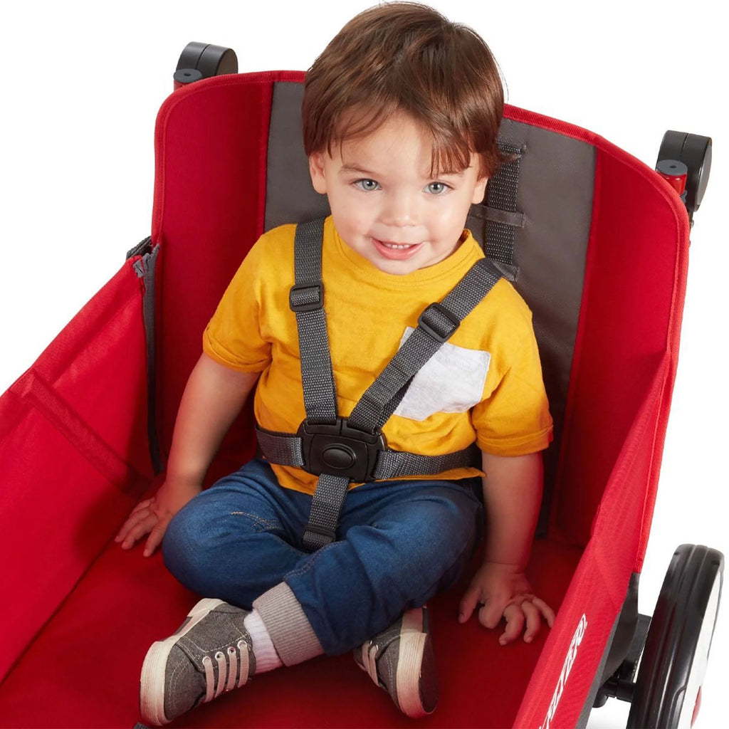 Red/Black Convertible Stroll N Wagon with Pull & Push Handle A23178