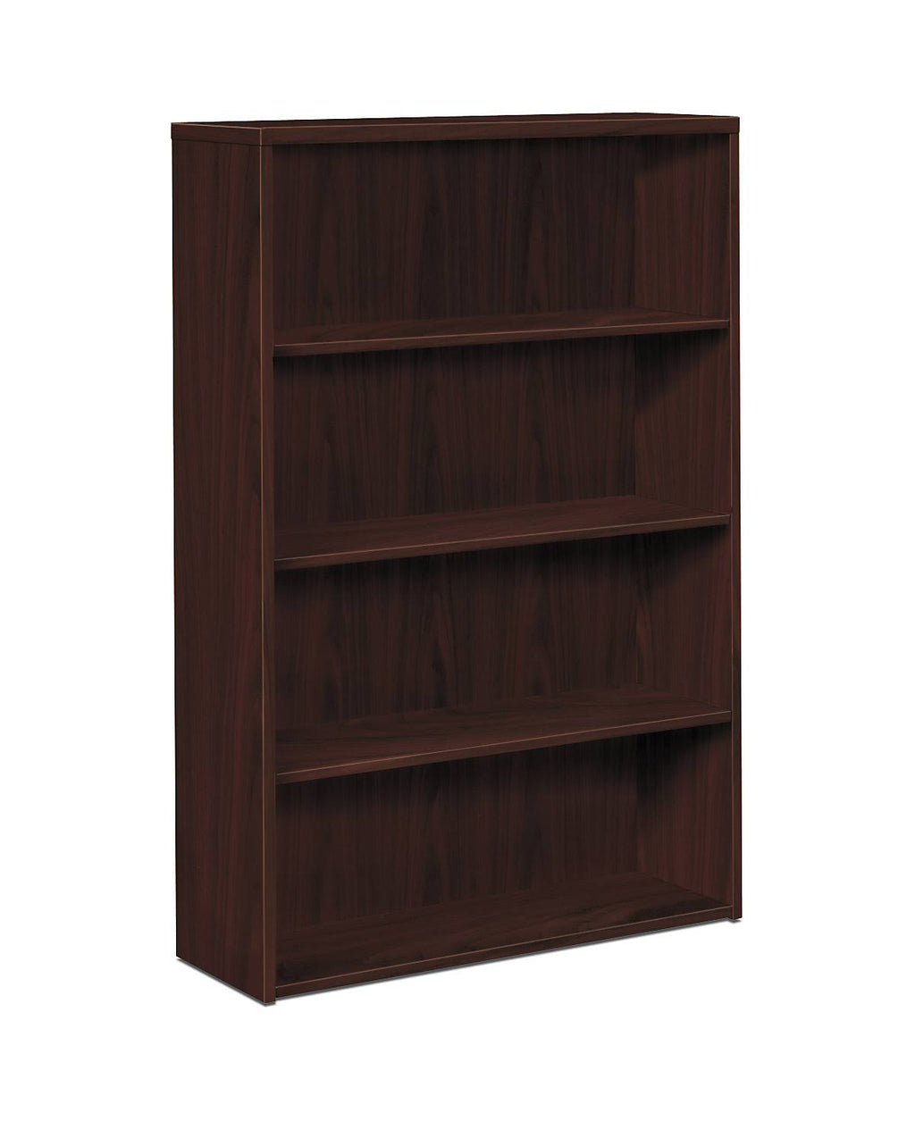 Laminate Bookcase Four-Shelf Mahogany K5628