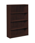 Laminate Bookcase Four-Shelf Mahogany K5628