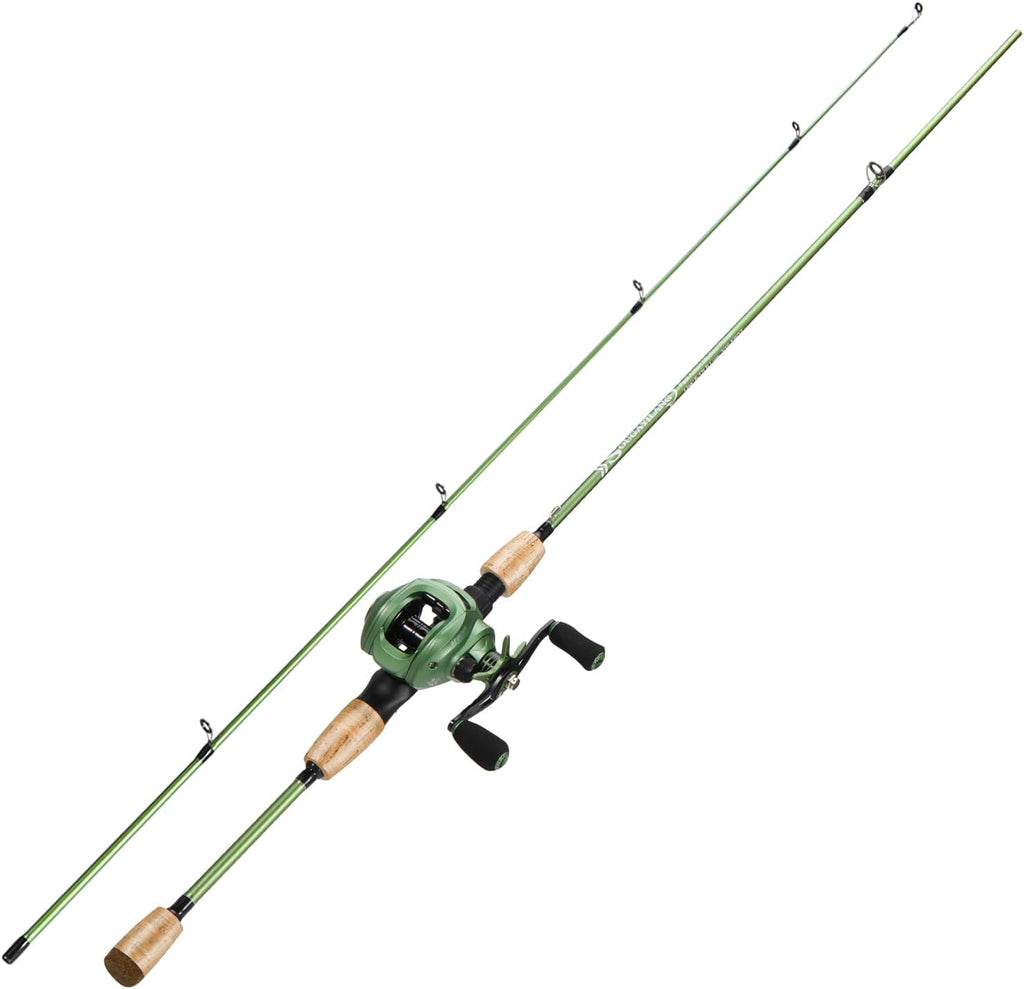 Graphite 2Pc Fishing Rod Reel Combos with Stainless Steel Guides Z9380
