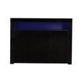 Black 3 Door Accent Cabinet O2557
