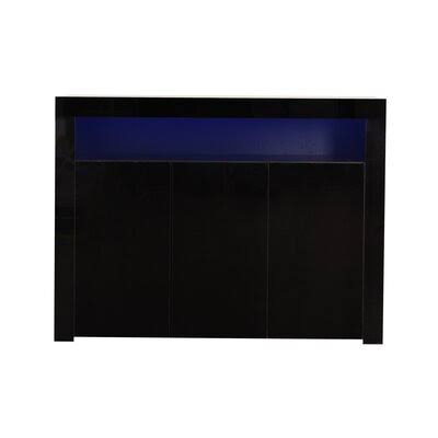 Black 3 Door Accent Cabinet O2557