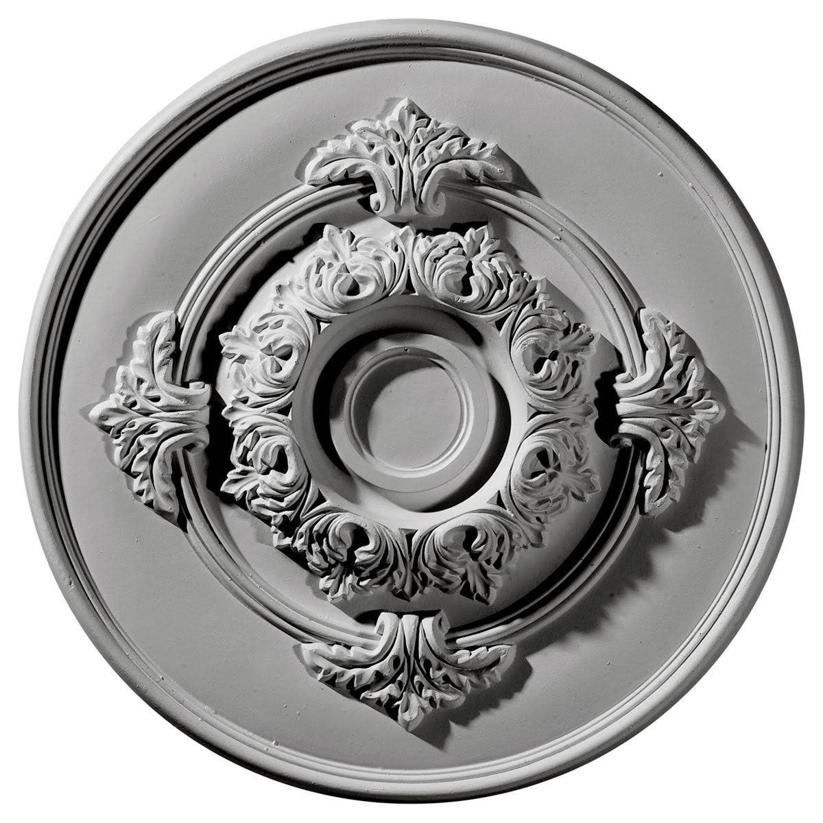 Hand-Painted Smokey Topaz Ceiling Medallion W783
