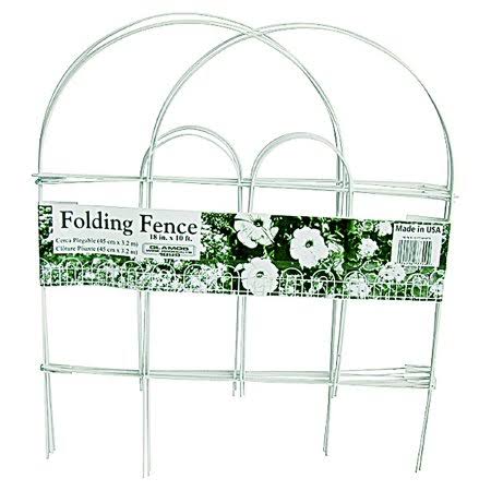 White Folding Wire Fence 18 by 10 inch Case of 12 J9157