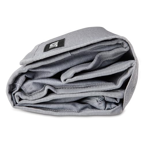 Gray Stripes Foldable Reusable Lunch Bag O181905