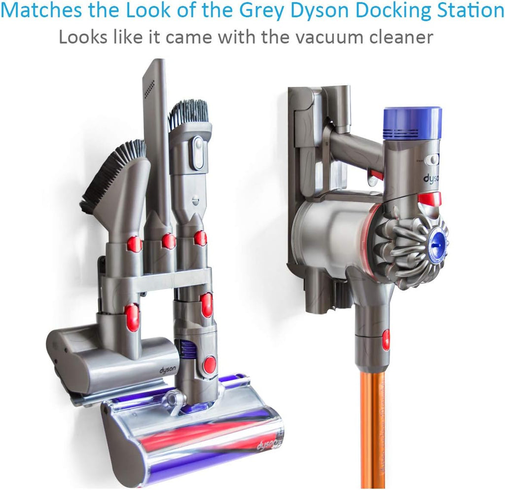 Grey Vacuum Cleaner Attachment Holder Wall Mount P992