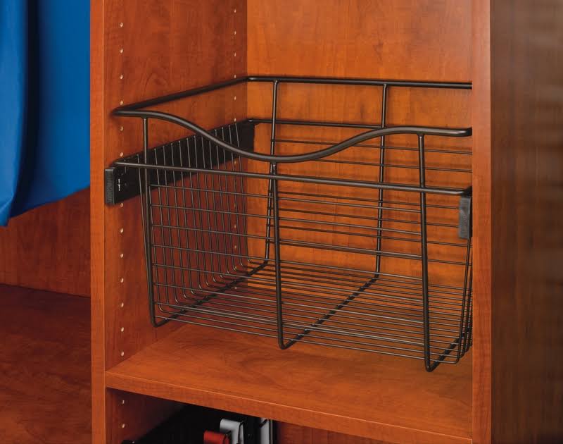 30 in Oil Rubbed Bronze Closet Pullout Basket I657