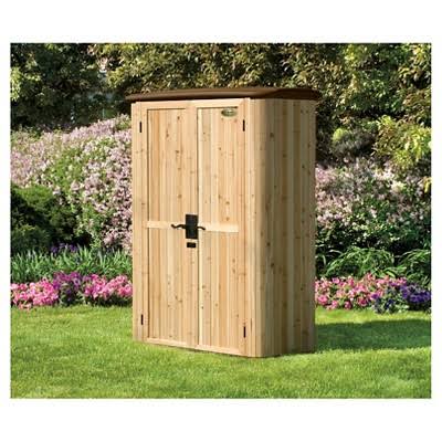Wood/Resin Vertical Shed N88823