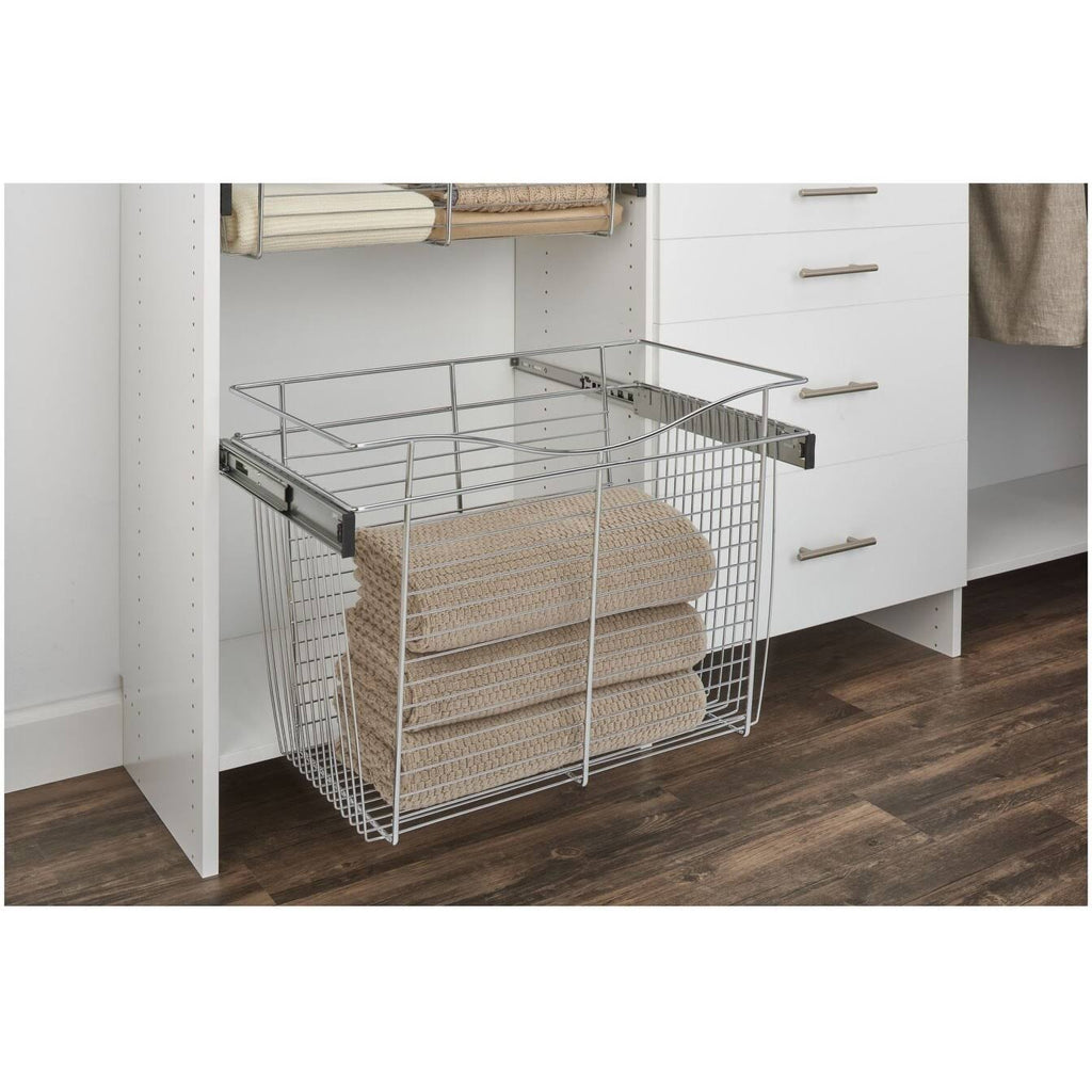 30 in Oil Rubbed Bronze Closet Pullout Basket I657