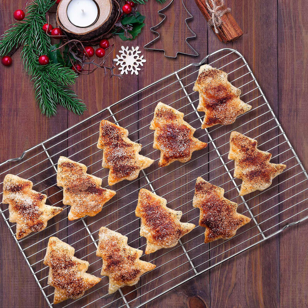 Set of 4 Stainless Steel Baking Sheet and Rack T520