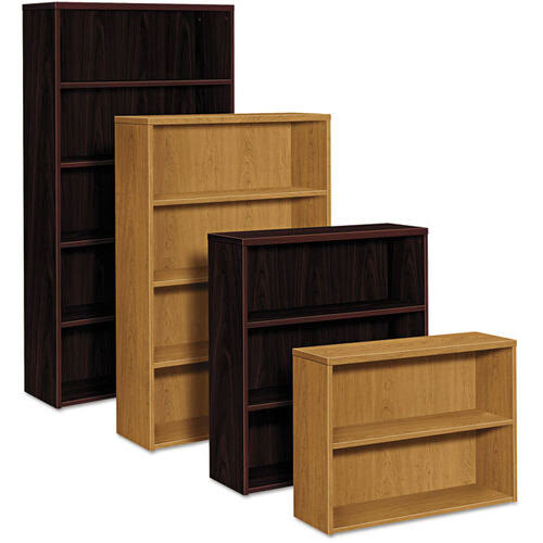 Laminate Bookcase Four-Shelf Mahogany K5628