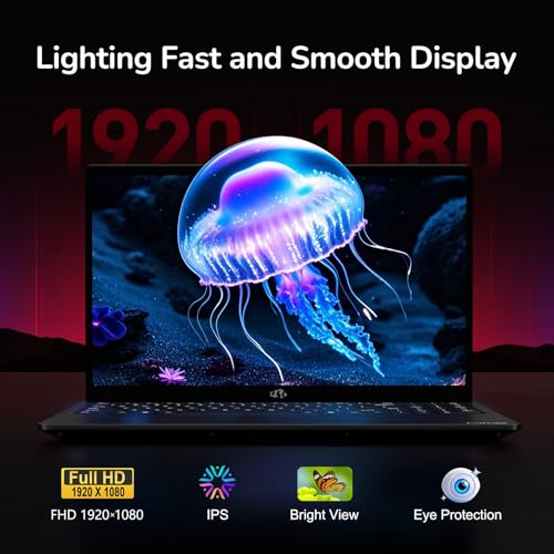 15.6" IPS FHD Gaming Laptop, 8 Cores AMD Ryzen 7 6800H 32GB DDR5 RAM 2TB SSD AMD Radeon 680M GPU A1625