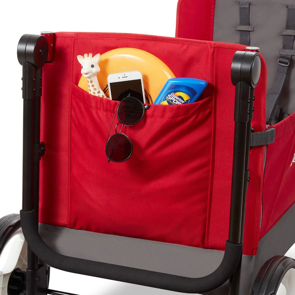 Red/Black Convertible Stroll N Wagon with Pull & Push Handle A23178