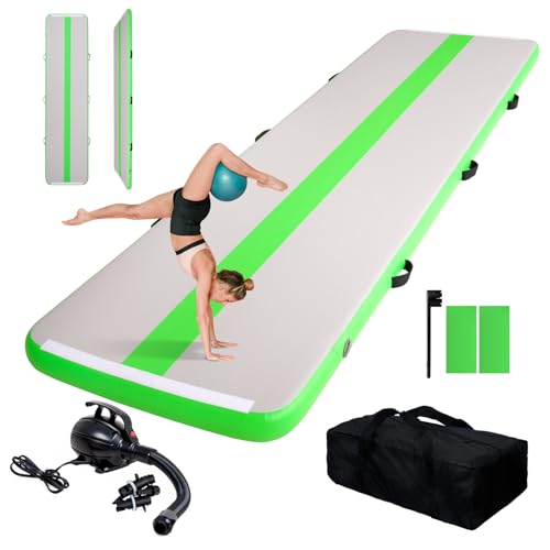 10/13ft Inflatable Tumble Track 4in Thick Air Floor with Electric Pump S4264