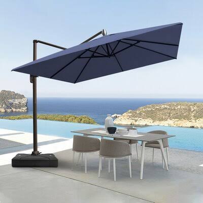 10& Square Cantilever Umbrella Navy Blue H580563