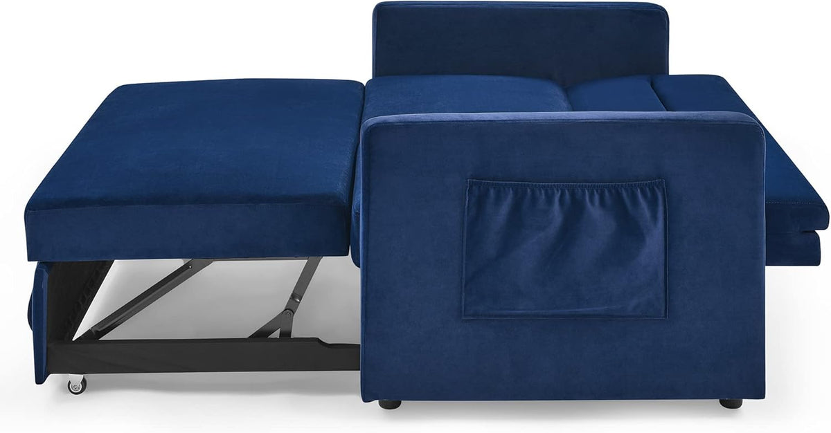 Blue 54.5" Convertible Sofa Bed B662520