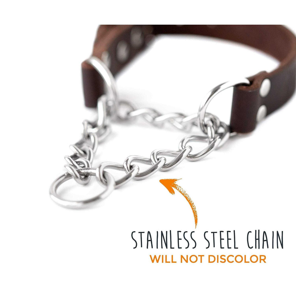 Leather Martingale Collar Q759636