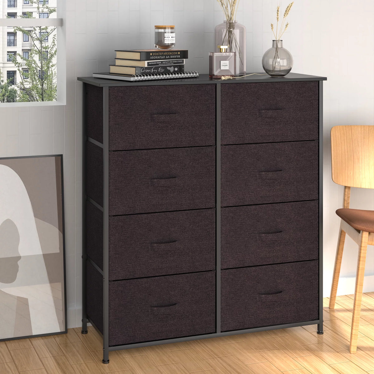 8 Drawer Fabric Dresser V593133