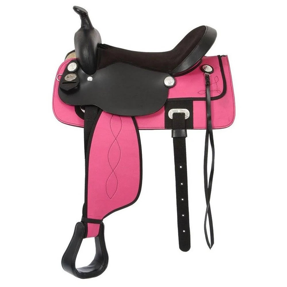 Pink Youth Western Saddle P1819