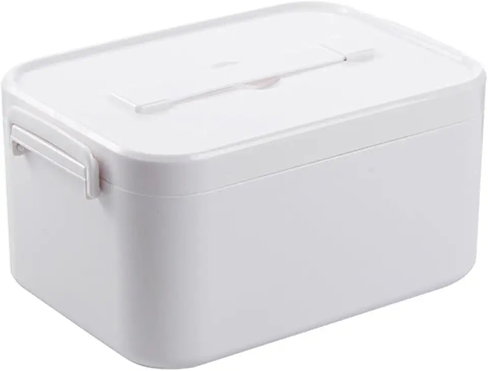 White Double-Layer Portable First-aid Kit T130537