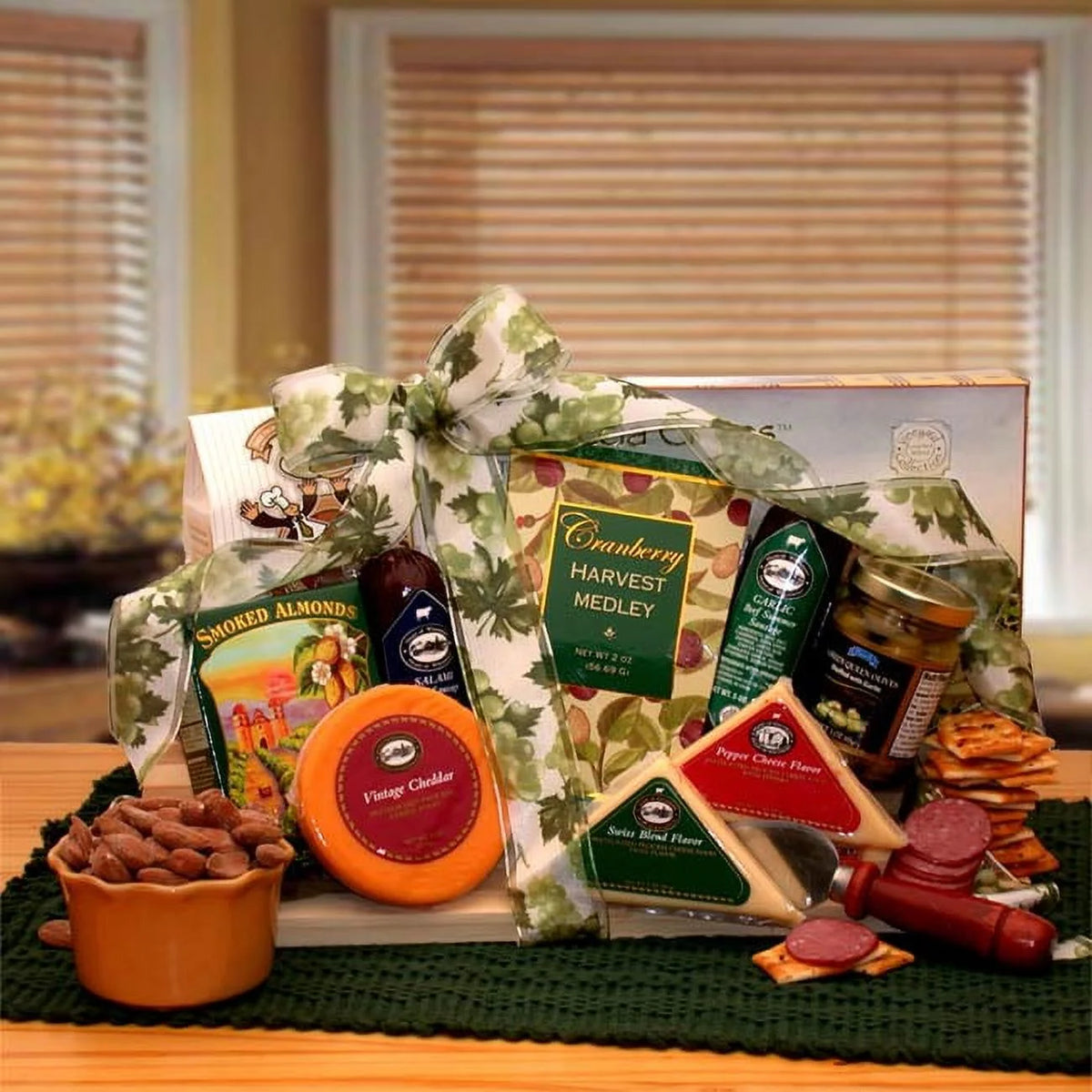 Meat and Cheese Gift Basket Q318