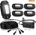 4Pods LED Rock Lights Kit with Switch Wire Harness E8500
