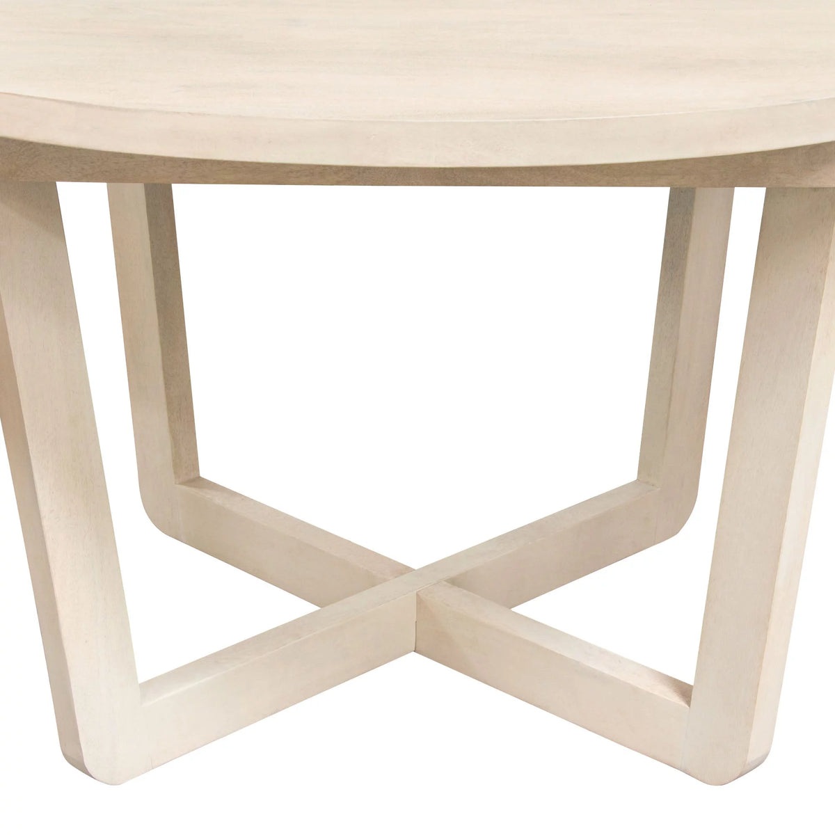 Round Solid Mango Wood Dining Table Z512