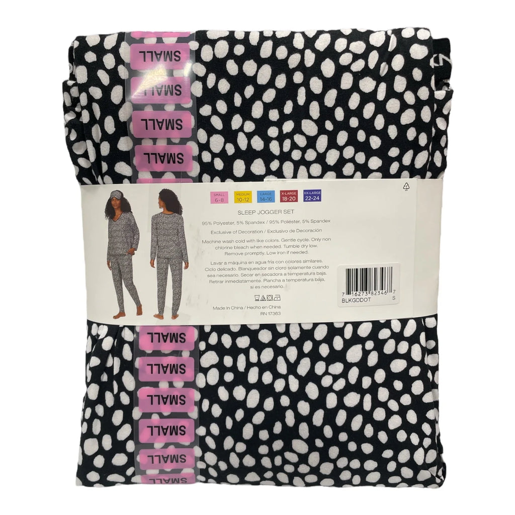 Navy Heather Floral 3-Piece Lounge Set with Eye Mask V1052
