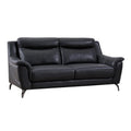 Black Genuine Leather Sofa T780910