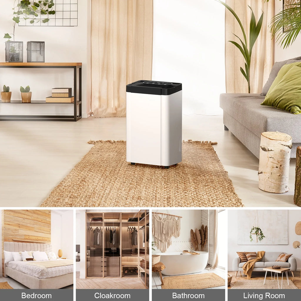 70 Pint 4,500 sq. ft. Dehumidifier with 0.8 gal Water Tank O294365