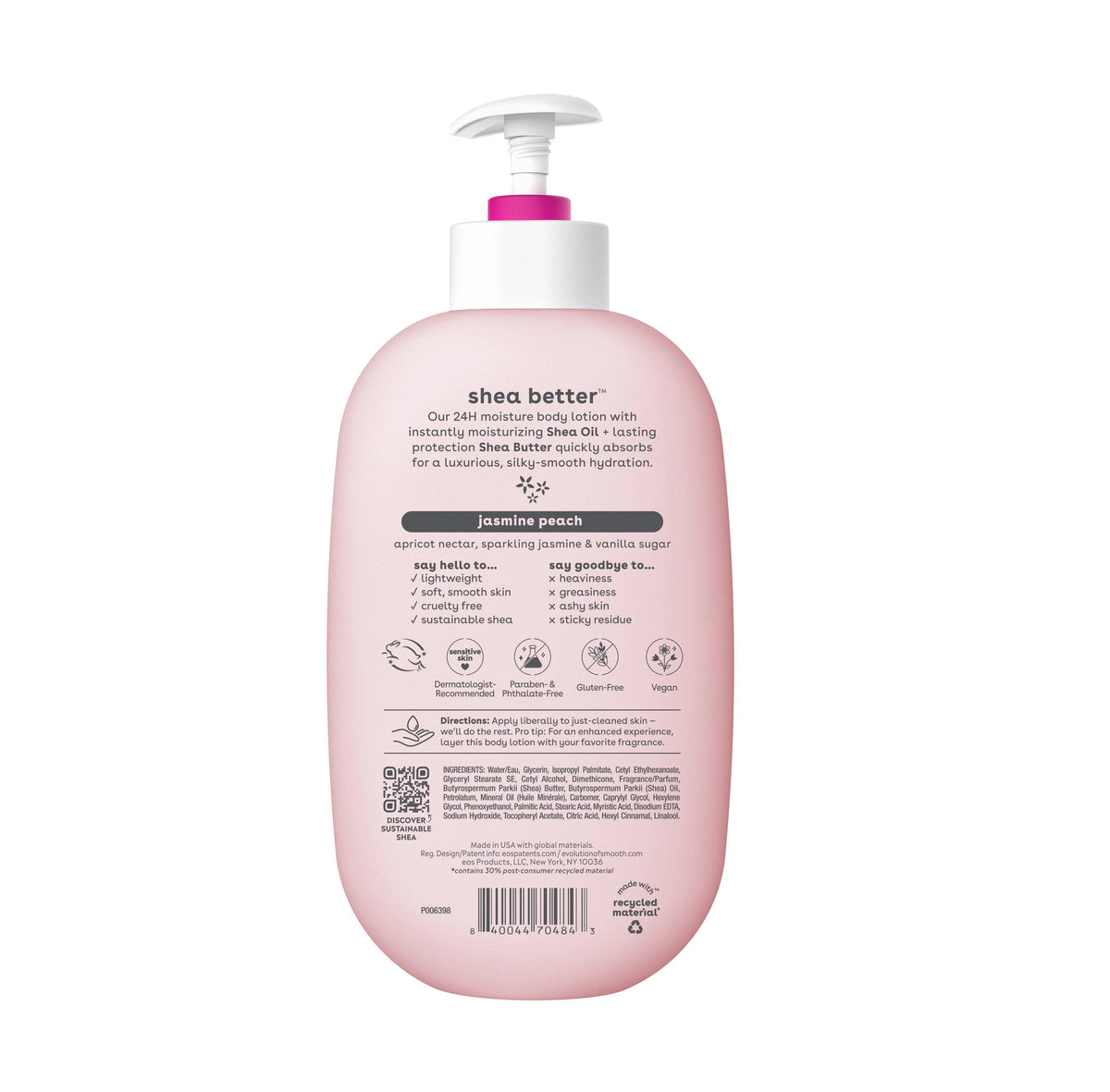 Shea Body Lotion Jasmine Peach 16 fl oz Y227812