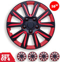Red Black Set of 4 HubCap R146119