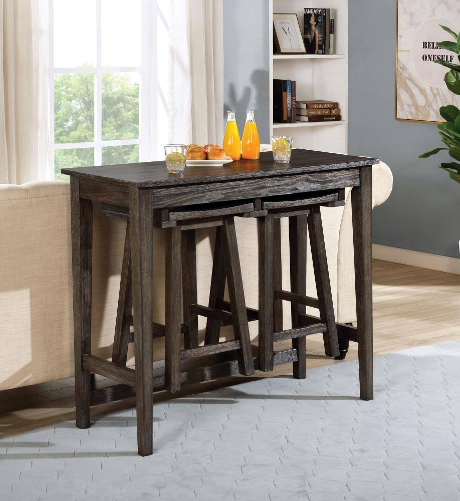 Gray 3 Piece Bar Table Set B750