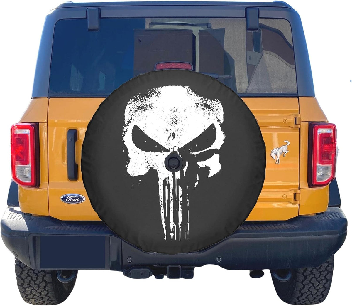33 Soft Tire Cover Distressed Skull Pack of 2 N133102