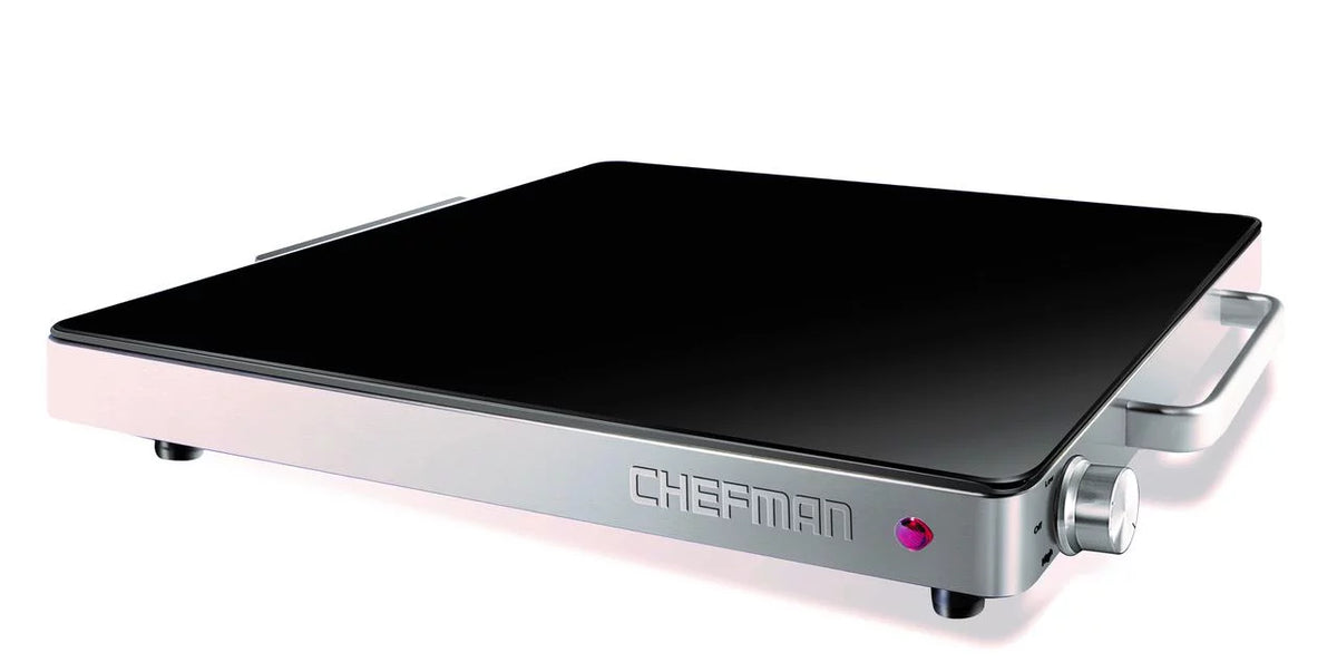 Compact Glasstop Warming Tray with Adjustable Temperature Control J83249