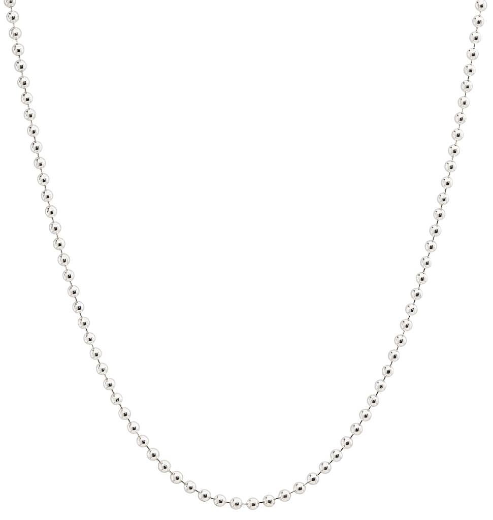 Sterling Silver Ball Chain 24in Y466