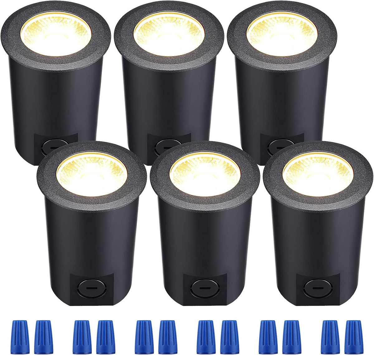 Pack of 6 7W 12V LED Aluminum In-Ground Well Light A9618