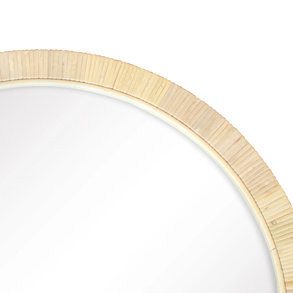 Rattan Round Wall Mirror R591506