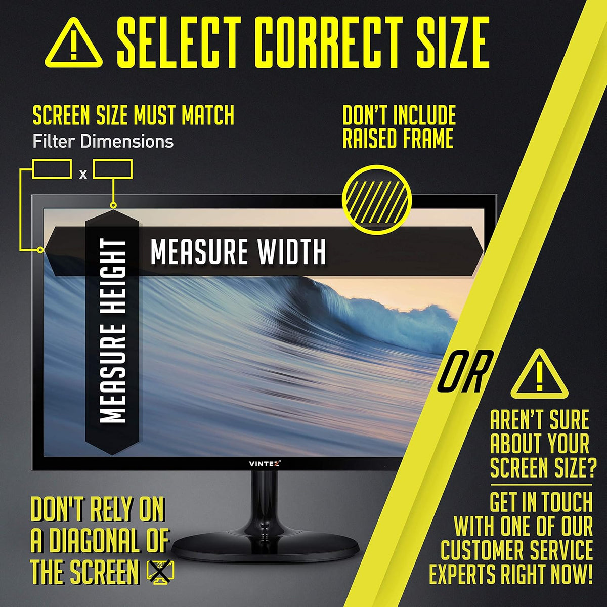 23.6 Inch Smart Computer Privacy Screen Filter for Widescreen Monitor, Anti-Glare, Anti-Scratch, 16:9, Pack of 2 T76092