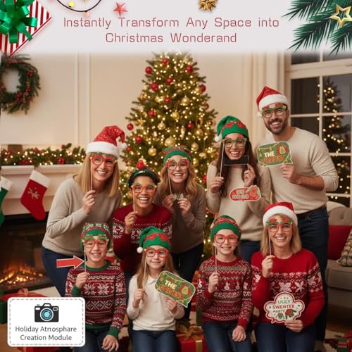 Christmas Photo Booth Props Set of 32 O420210