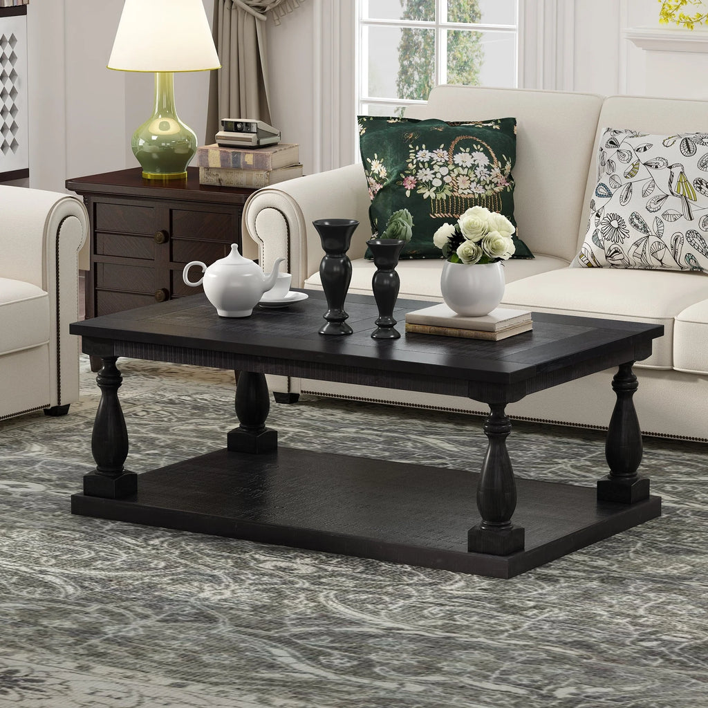 Black Storage Coffee Table G1715
