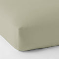 Green Supima Cotton Sateen Queen Fitted Sheet U8959